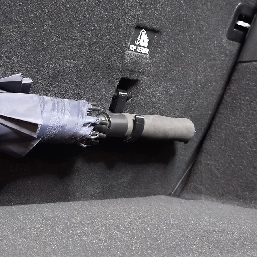 2-pakning paraplykroker for bil, universelle regnparaplykrager for sedan, SUV, bagasjeromsoppbevaring, støyfri, stabil &stille installasjon, holder paraplyen sikker, organisert og lett tilgjengelig, 2026 - $15.99 –P6