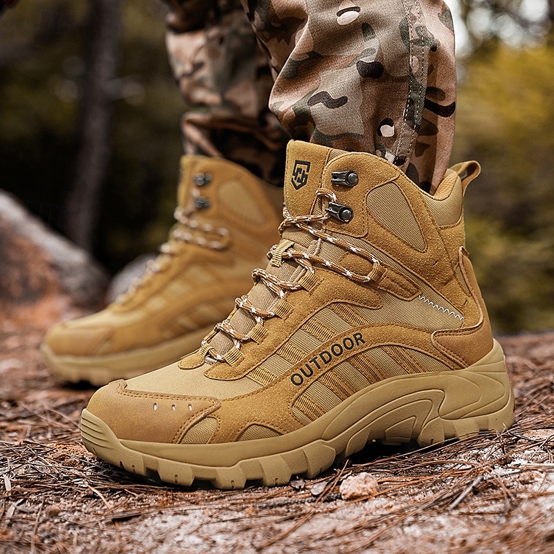 męskie buty trekkingowe z antypoślizgową podeszwą, wytrzymałe buty trekkingowe do biwakowania, wspinaczki i wędrówek po szlakach 2026 - $69.99 –P9