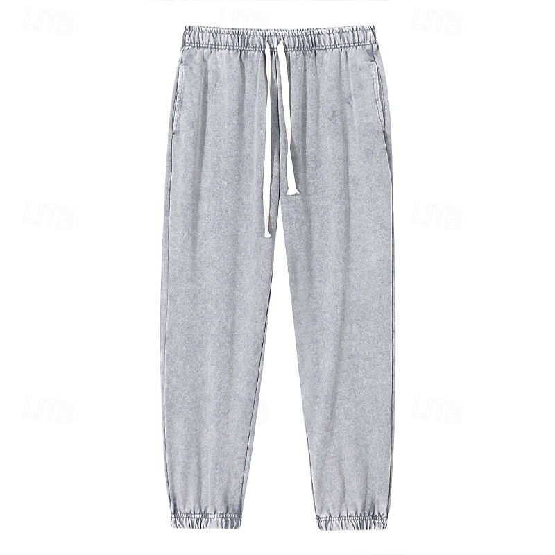 Męskie Spodnie dresowe Uprawiający jogging Spodnie Ściągana na sznurek Kieszeń Elastyczny pas Równina Komfort Sporty na świeżym powietrzu Codzienny Moda Codzienny Czarny Fioletowy Średnio elastyczny 2026 - $27.99 –P2