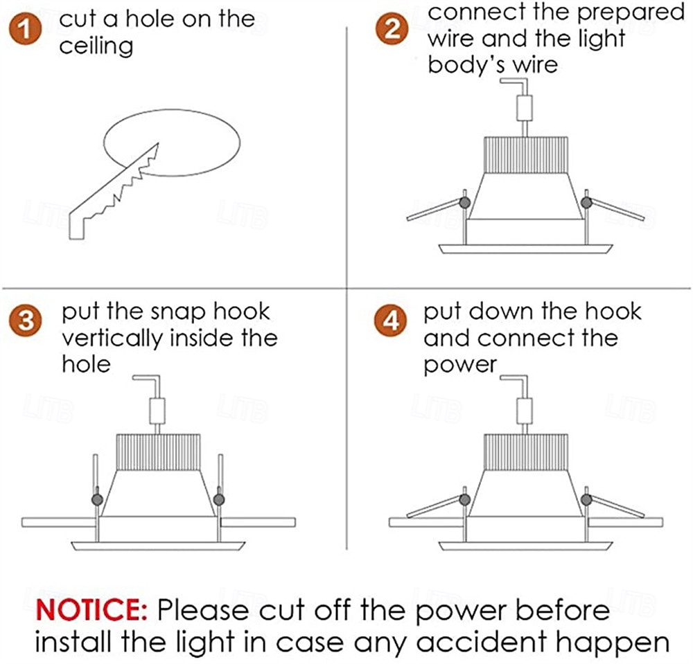 2026年 1個 LEDパネルライト 15W 天井ダウンライト パネルライト 220V 屋内照明  コレクション – $14.49 –P2