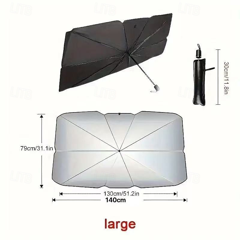 parasole per parabrezza auto – parasole con protezione UV e blocco del calore con tendina per la privacy, accessorio interno per auto di piccole dimensioni, ombrello per parabrezza del 2025 a $13.99 –P10