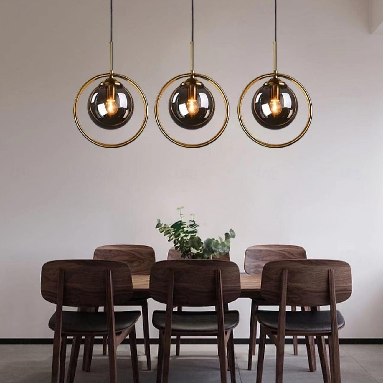 25 cm design unique pendentif lumière led globe cercle métal électrolytique île lumières style nordique magasins/cafés salle à manger chambre salon lumières cadeau pour les amis de la famille de 2026 ? $86.99 –P20
