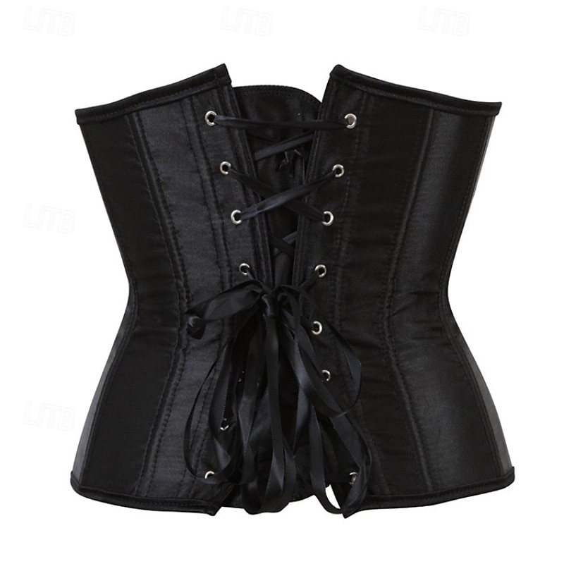 Per donna Corsetto modellante per la vita Intimo Modellante Corsetto sexy Moda Dolce Colore Puro Orlo irregolare Senza schiena Vacanza Streetwear Data Senza Maniche Top con spalle scoperte Nero Rosso del 2026 a $27.99 –P9