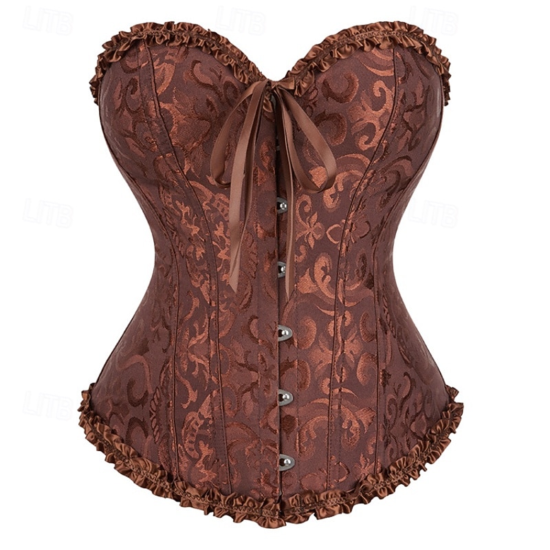Femmes Corset Shapewear Serre-taille Gaine Sculptante Corset sexy Sexy Doux Fleuri Dos nu Vacances Soirée Rue Sans manches Corset Rose Claire Marron Bleu de minuit Printemps Automne Coupe sur mesure de 2026 ? $32.99 –P11