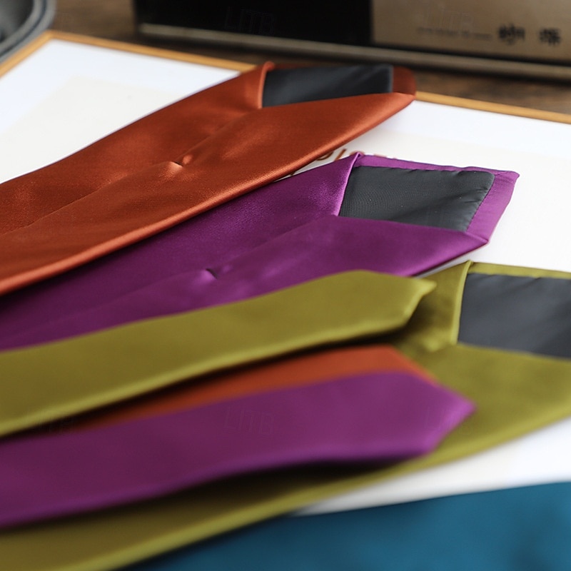 Men's Neckties Fashion Classic Modern Contemporary Plain Wedding Party Daily Wear 2026 - $8.99 –P3