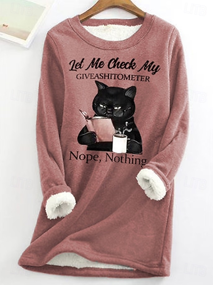 Жен. Пуловер Толстовка Графика Буквы Теплый На каждый день нечеткий Длинный рукав Вырез под горло Круглый вырез Длинные топы Повседневные Для улицы Синий Желтый Розовый Красный Серый Весна Осень Зима 2026 - $27.99 –P1