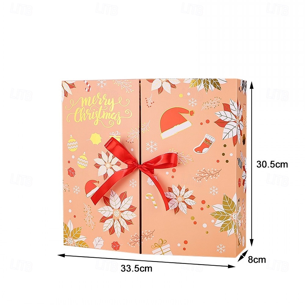 24 Grids Empty Christmas Advent Calendar Boxes DIY Refillable Christmas Blind Box 24 Days Advent Countdown Gifts Boxes Kraft Paper Candy Box New Year Decorations 2025 - $36.99 –P16