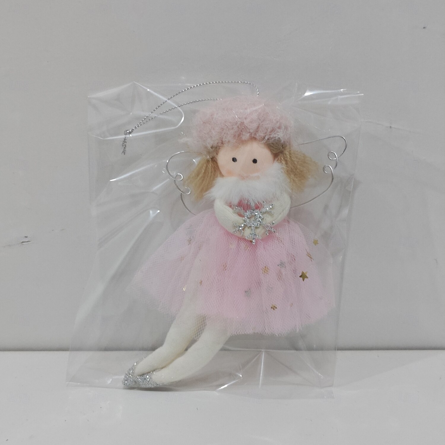 3 шт. рождественских ангелочков ручной работы, елочные украшения в виде розовых ангелочков, небольшие подвесные украшения для девочек, декор для праздничной вечеринки 2025 - $17.99 –P4