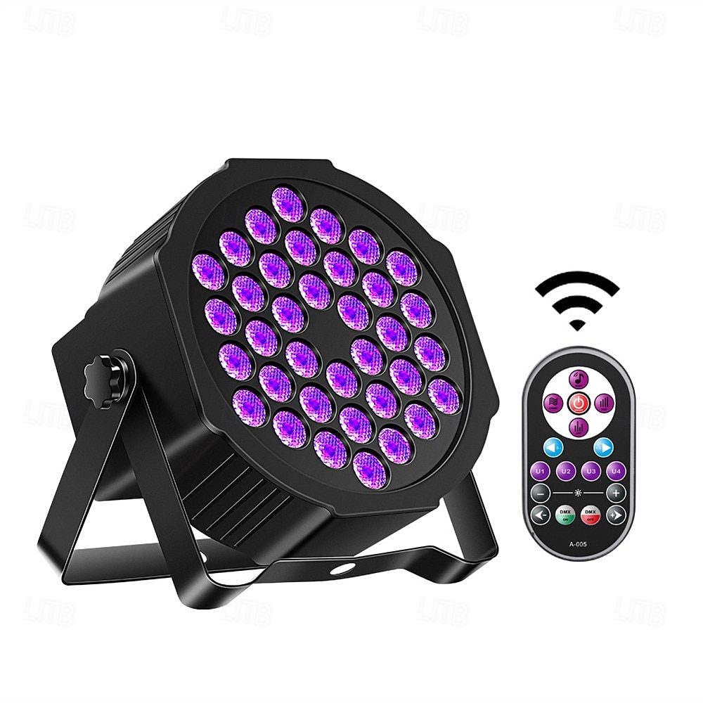 36led telecomandă uv para lumină vopsire lumină violet efect lumină scenă lumină ktv bară 2025 - $31.99 –P4
