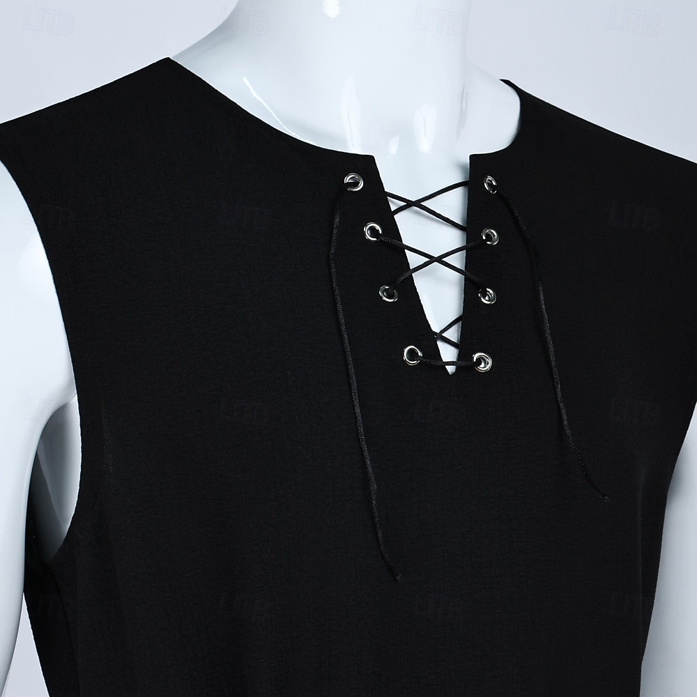 Rétro Vintage Médiéval Renaissance Armure Ensemble d'accessoires Tunique Guerrier Viking Déguisement Homme Viking Halloween Carnaval Performance LARP Foire de la Renaissance Adulte Gilet Ceinture Sac de 2025 ? $39.99 –P2