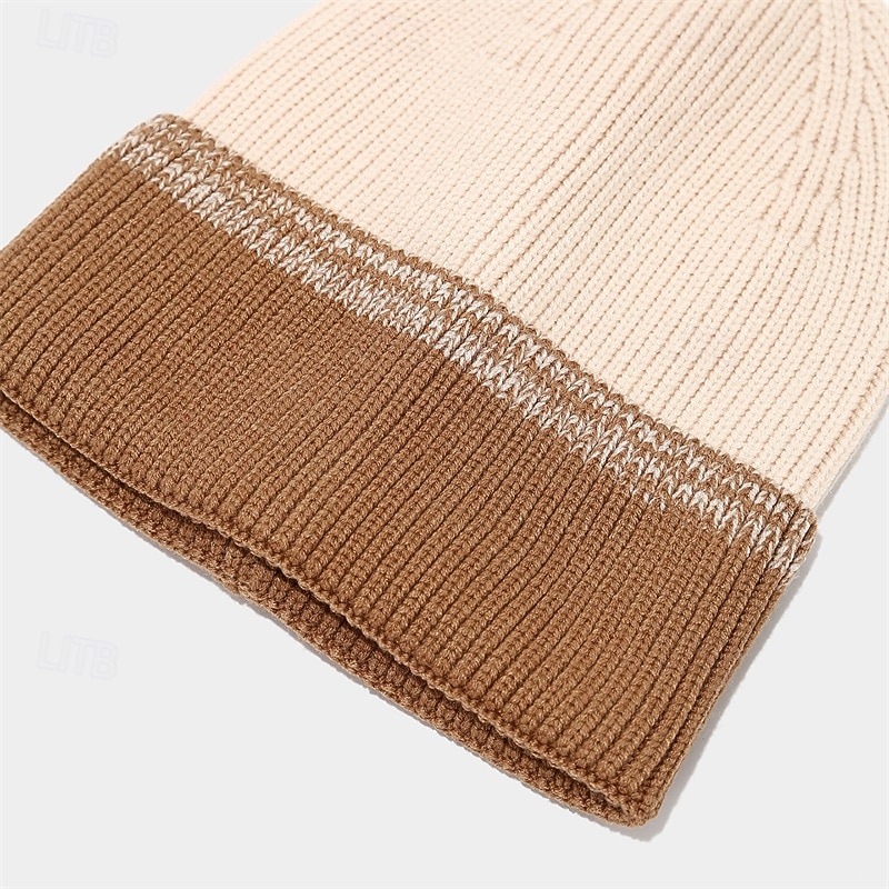 Homens Gorro Chapéus de inverno Gorros Conjunto de chapéu e luvas Gorro de inverno Caqui Cinzento Claro Fibras Acrilicas 3 Peças Tricotado Aconchegante Roupa Diária Para Noite Bloco de cor Quente de 2025 por $28.99 –P18
