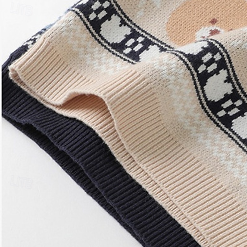 Barn Unisex Västkappa Ytterkläder Färgblock Ärmlös Håller värmen Täcka Utomhus Mode Dagligen Blå Kaki Vår Höst 4 år + 2025 - $33.99 –P9
