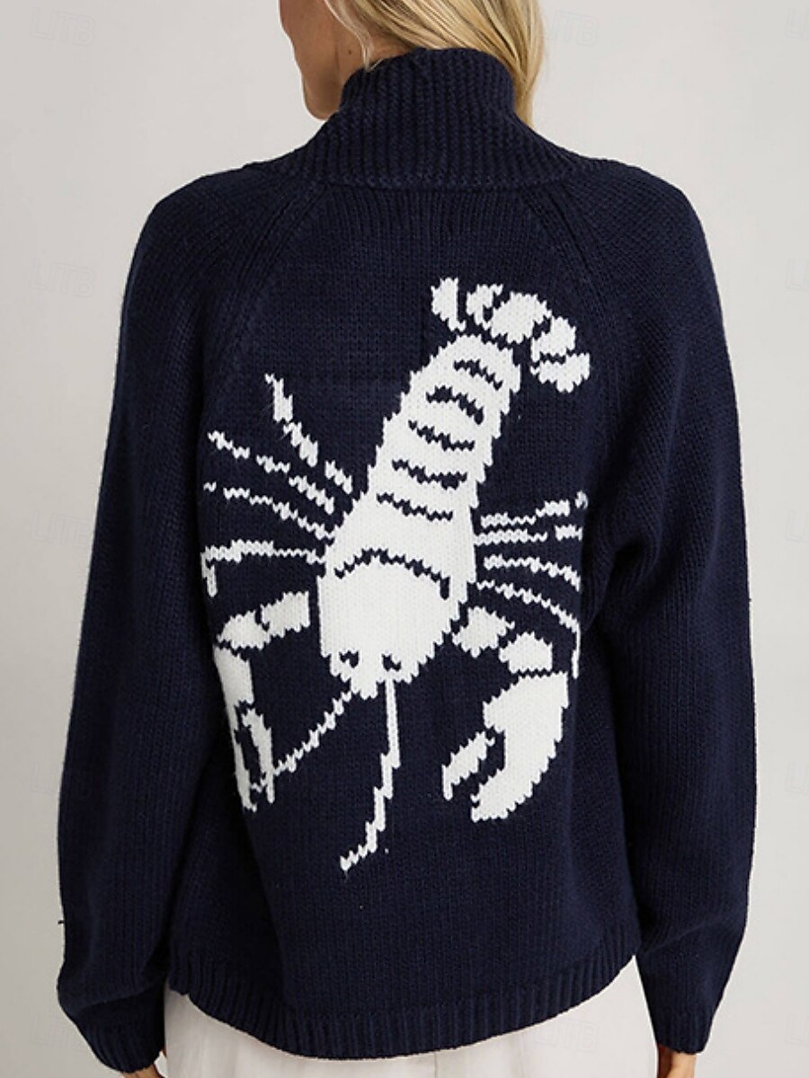 Γυναικεία Πουλόβερ Καθημερινό Μαλακή Ζώο Κοτλέ Κολάρο Πουκαμίσου Κουμπιά Πλεκτό Μακρυμάνικο Κανονικά μπλουζάκια Πλέκω ΕΞΩΤΕΡΙΚΟΥ ΧΩΡΟΥ Καθημερινά Σαββατοκύριακο Ρουμπίνι Βαθυγάλαζο Φθινόπωρο Χειμώνας 2025 - $39.99 –P5