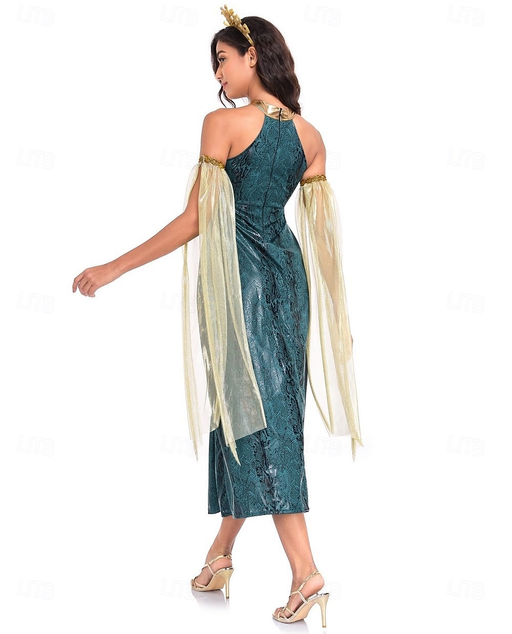 Altes Griechenland ROMAN Ausgefallene Kostüme Toga-Kleid Meduse Göttin Kostüm Damen Fantasie Halloween Karneval Leistung Erwachsene Kleid 2026 - $46.99 –P2