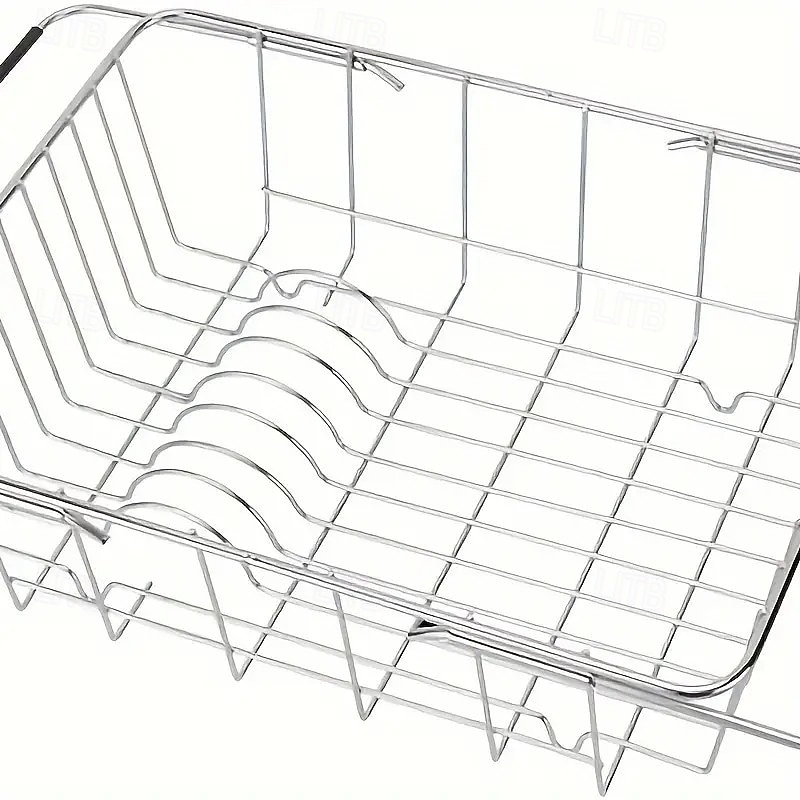 2025年 ステンレス製食器乾燥ラック – 3-in-1拡張可能食器洗い機 &カウンタートップ乾燥ラック、錆びにくい304スチール、皿、ボウル、カップ用の多目的調理器具ホルダー &カトラリー  コレクション – $18.99 –P7