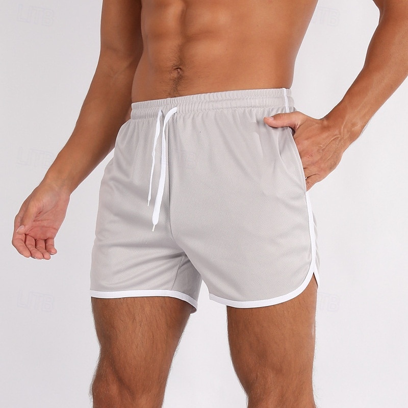 Муж. Спортивные шорты Пляжные шорты Сетка Завышенная Нижняя часть Одежда для спорта и отдыха Для спортивного зала Тренировка Быстровысыхающий Мягкий Впитывает пот и влагу 2025 - $12.99 –P9