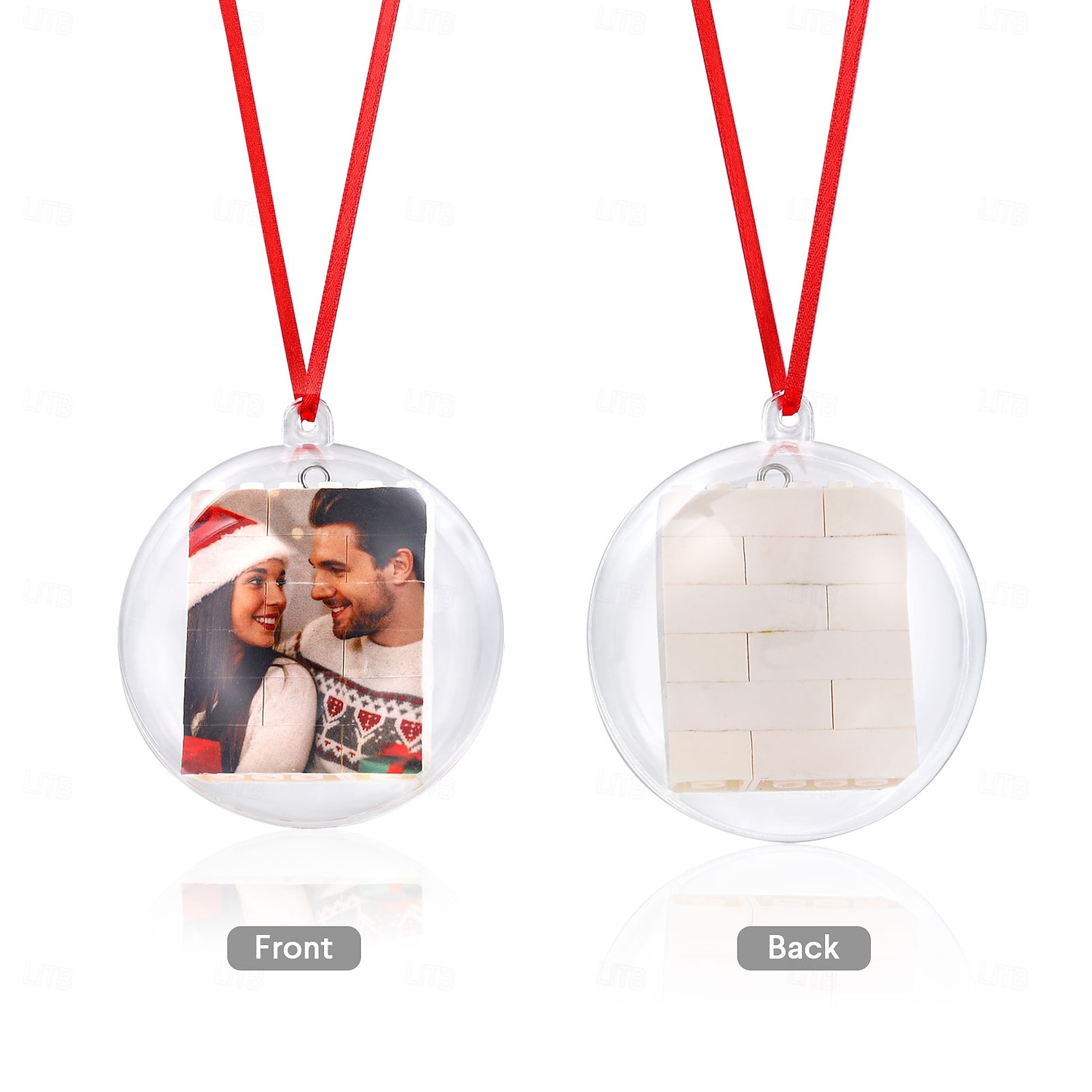 Personalized Photo Puzzle Christmas Ornament Custom Xmas Memory Photo Ball Hanging Pendant, Unique Keepsake Gift for Christmas Tree Decoration 2025 - $15.99 –P8