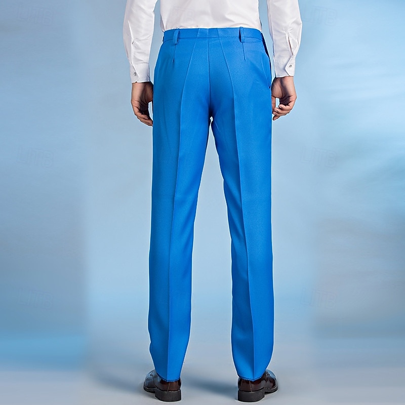 Herren Anzughose Hose Chinos Tasche Knöpfe Einfach Komfort Formell Party Arbeit Mode Klassicher Stil Schwarz Weiß Mikroelastisch 2025 - $20.99 –P4