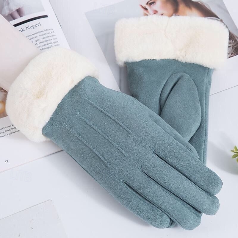 Women's 1 Pair Fingertips / Winter Gloves Streetwear / Outdoor Gloves - Solid Colored Full Finger 2026 - $18.99 –P5