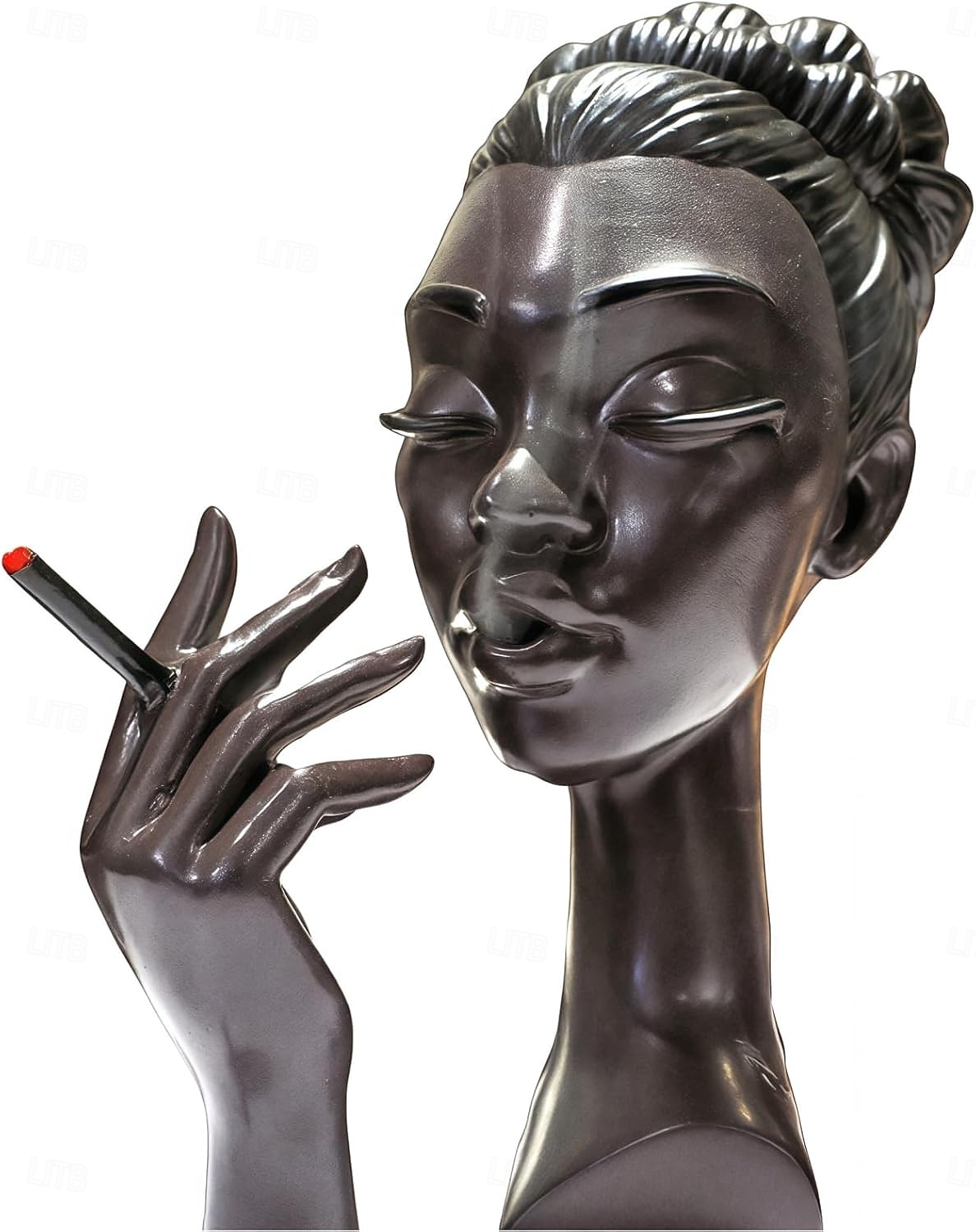 huvud rökelse brännare svart kvinna, svart dam huvud doft brännare svart kvinnor huvud, huvud rökelse brännare svart kvinna, huvudet rökelse hållare för olika miljöer 2025 - $28.99 –P17