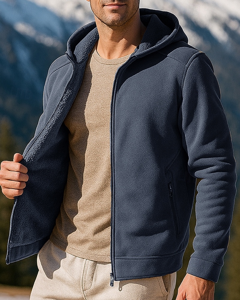 Dame Turjakke Fleece-jakke Termisk jakke Utendørs Termisk Varm Turantrekk Turklær Vinter Høst Topper Fisking Camping / fotturer / grotting Løp Helfarge Svart Blå Grønn 2025 - $46.99 –P5