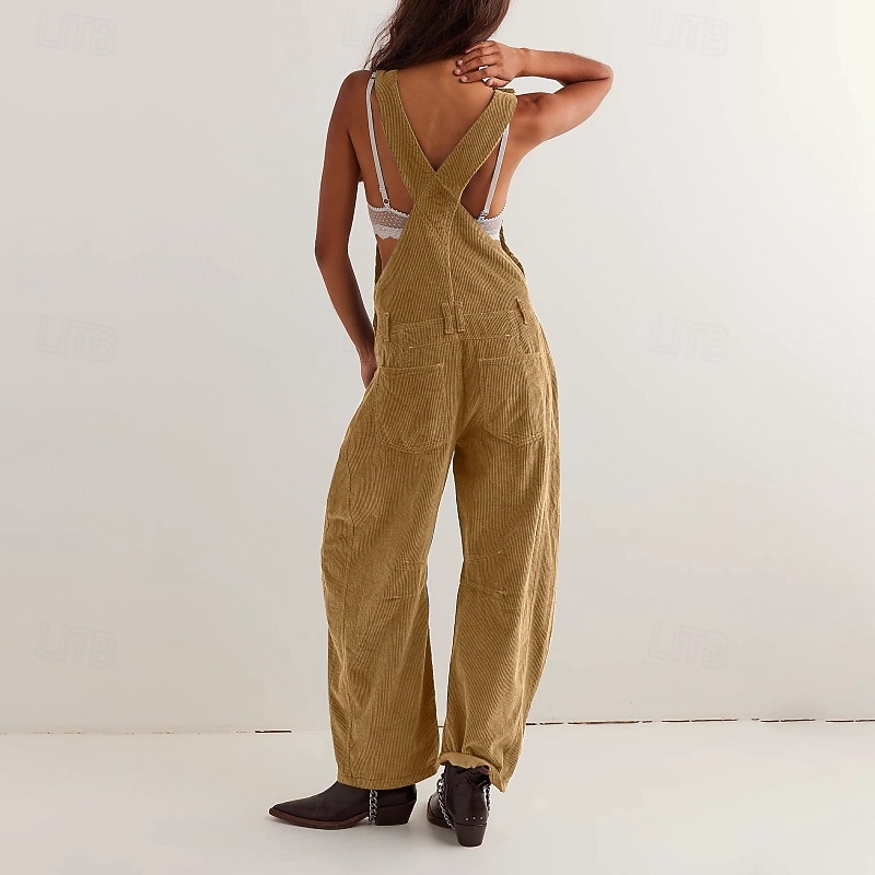 Per donna Normale Tuta Attivo Tinta unica Senza Maniche Collo a U Tasca Bottoni Vacanza Quotidiano Vestibilità regolare Nero Giallo Rosa Autunno del 2026 a $41.99 –P18