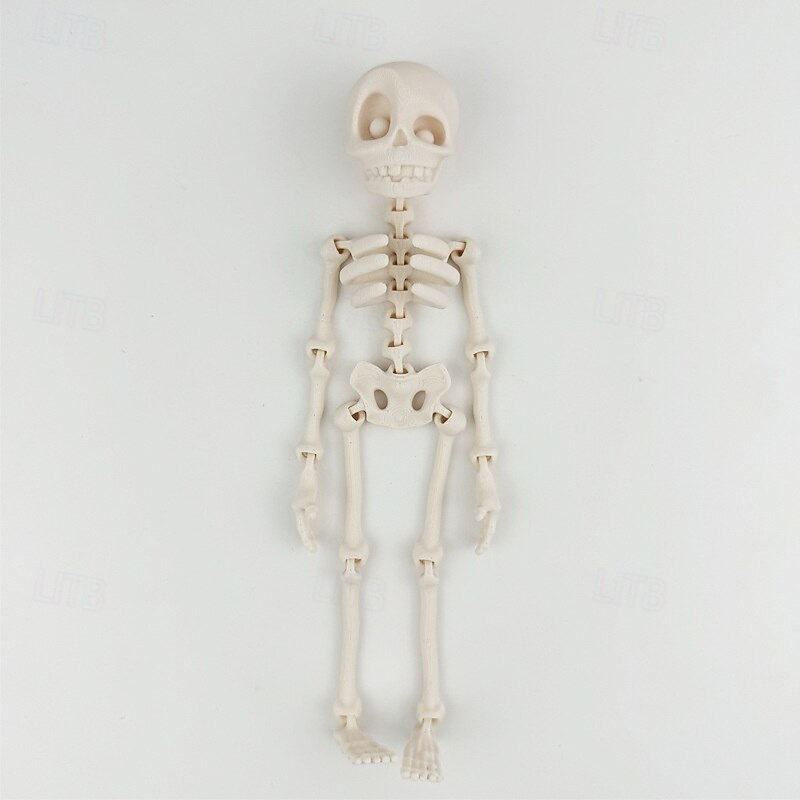 3D tištěné kostrové lidské klouby pohyblivé dětské halloweenské hračky kreativní samolepky na ledničku 2025 - $14.99 –P15