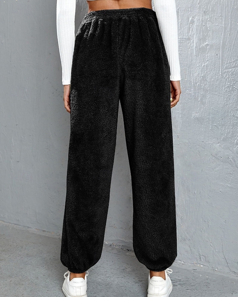 Naisten Veryttelyhousut Fleece-housut Kiinalainen Loma Vintage Katutyyli Täyspitkä Keskikorkea vyötärö Tavallinen Tasku Joustava vyötärö Pidä lämpimänä Mikrojoustava Elastinen Päivittäin ulko- Loma 2026 - $20.99 –P10