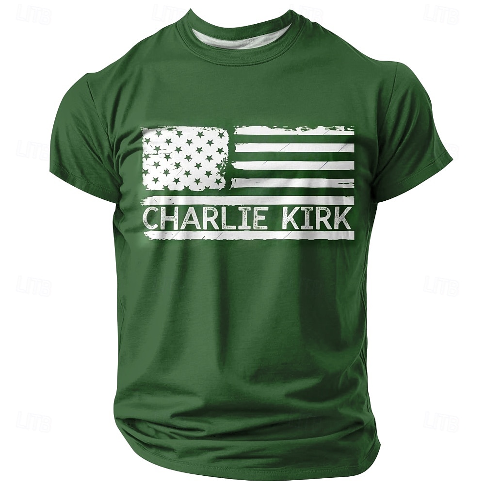 4 luglio 2026 250° Giorno della Memoria Maglietta da Uomo con Stampa 3D Bandiera USA Girocollo a Manica Corta Quotidiana da Strada del 2026 a $19.49 –P3