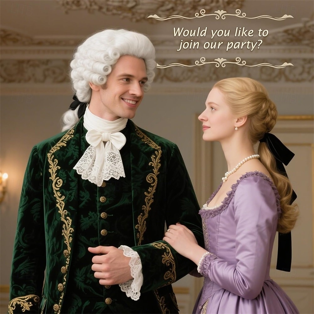 Colonial Judge Wig 18th Century Powdered Wavy Wig for Men Adult  George Washington Costume Wig 2026 - $26.99 –P6