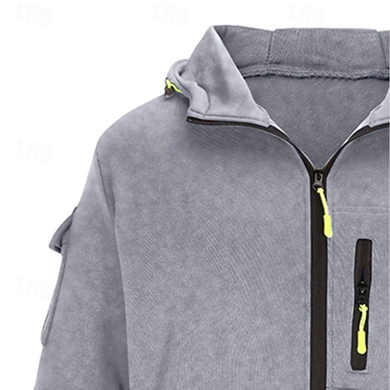 Hombre Sudadera Sudadera con capucha y cremallera completa Sudadera táctica con capucha Rojo tinto Negro Blanco Verde Ejército Rojo Con Capucha Plano Cremallera Deporte Casual Diario Ropa de calle 2025 - $27.99 –P15