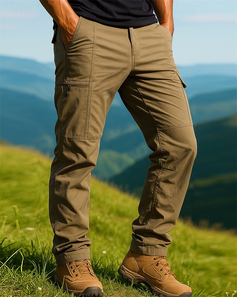 Męskie Spodnie cargo Spodnie turystyczne Wodoodporne spodnie turystyczne spodnie turystyczne Zima Na wolnym powietrzu Regularny Keep Warm Wodoodporny Odporność na wiatr Spodnie Kieszeń Ciemnoszary 2025 - €32.99 –P2
