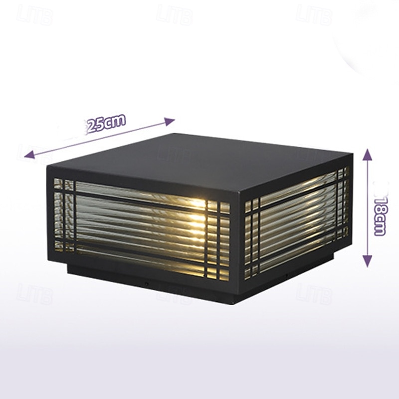 Водонепроницаемые наружные светильники-колонны, уличные светильники-колонны, квадратные светильники-колонны со степенью защиты IP65, уличные водонепроницаемые светильники-колонны из алюминиевого 2026 - $172.99 –P8