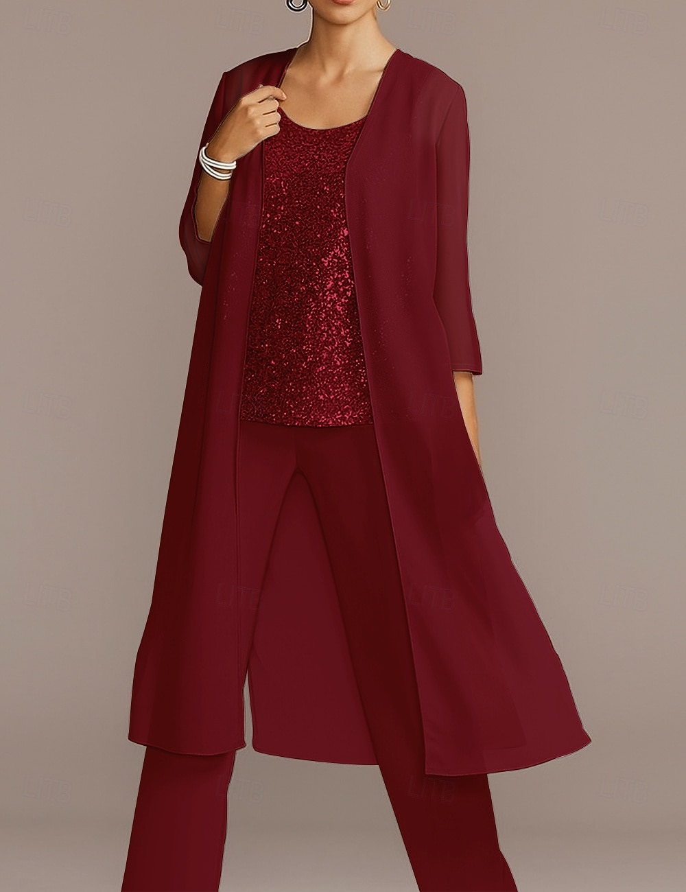 Chiffon 3/4 Sleeve Shrugs Cape  For Party Evening Mother of Bride  Wedding Guest Simple Pure Color Wedding Wraps dress to impress 2025 - CAD $57.99 –P5