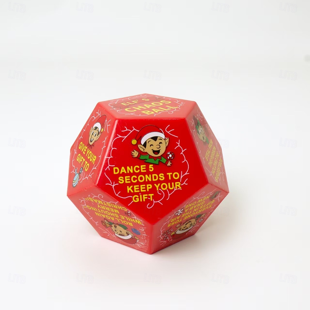 Рождественские игральные кости для обмена подарками, 12 граней с рисунком эльфа, веселые игровые кости для обмена подарками, идеально подходят для праздничных встреч и семейного веселья, игр для 2025 - $10.99 –P10