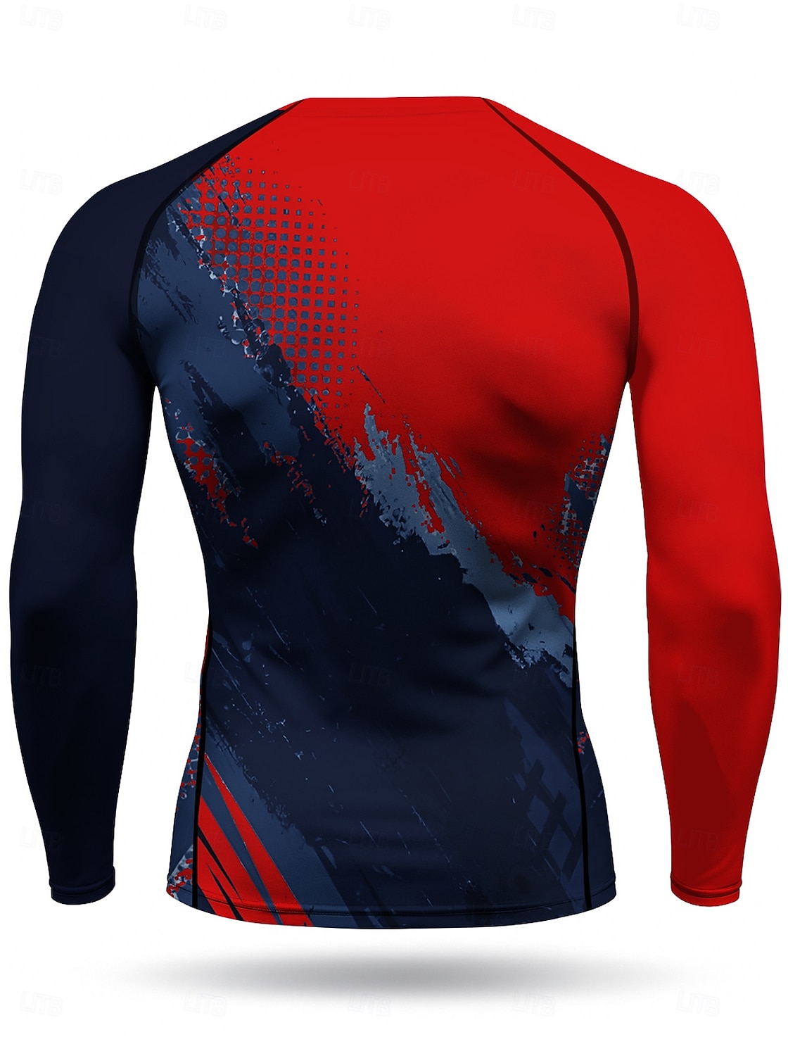 2026年 男性用 幾何学模様 抽象的 ランニングＴシャツ アスレチックシャツ ジムシャツ フィットネスシャツ ワークアウトシャツ 夏 春 秋 冬 長袖 UPF 50 UV耐性 UPF50+ ソフト モイスチャーコントロール マウンテンバイク ジムトレーニング ハイキング ウォーキング ジョギング サイクリング ルビーレッド ネービーブルー オレンジ スポーツウェア アクティブウェア  コレクション – $20.99 –P2