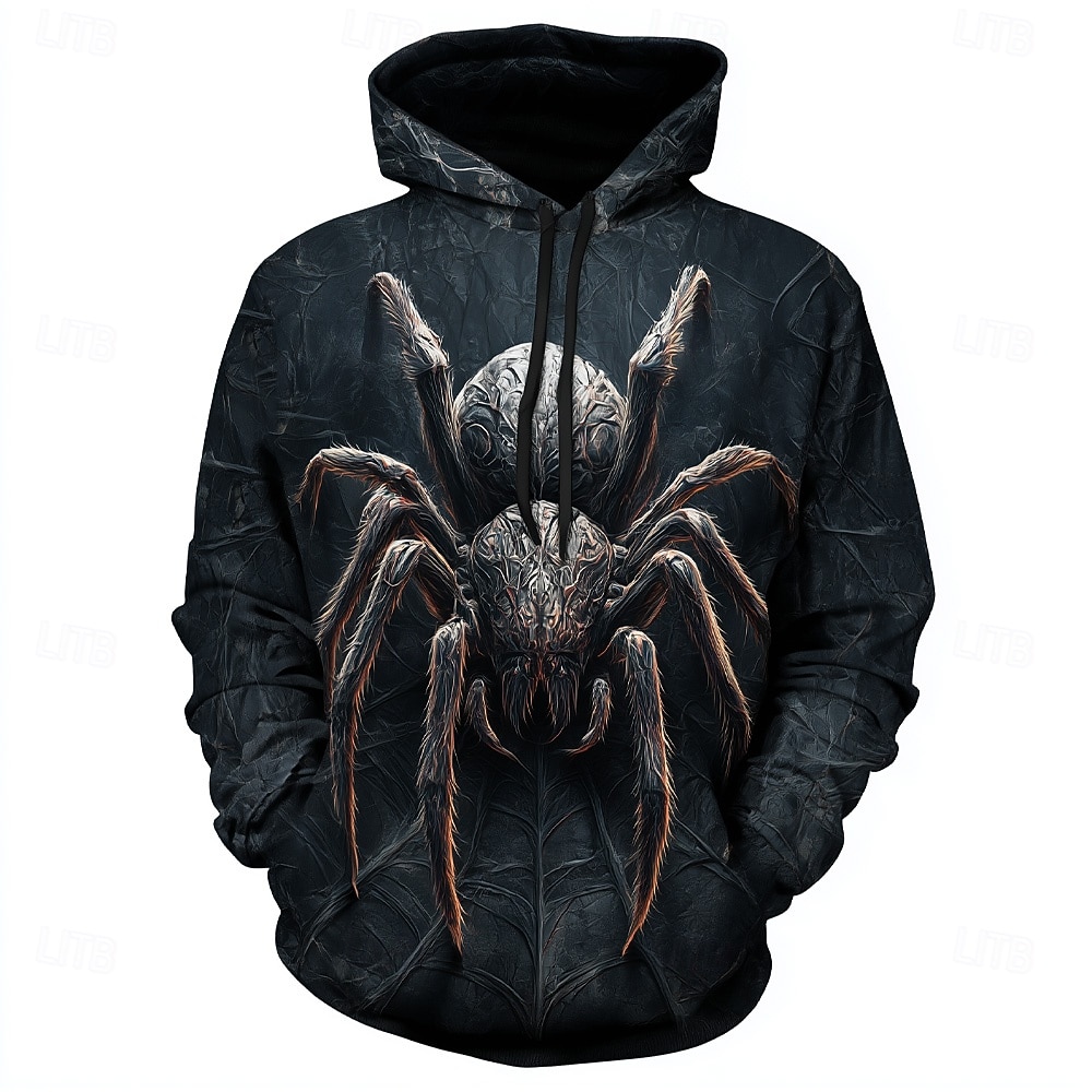 Ανδρικά SPIDER 3D Φούτερ με Κουκούλα Πουλόβερ Απίθανο Πάρτι Μακρυμάνικο Στρογγυλή Ψηλή Λαιμόκοψη Κλαμπ Streetwear Μαύρο 1 Μαύρο Μαύρο 2 Κορδόνι Φθινόπωρο Χειμώνας Σχεδιαστής Τ M L XL XXL XXXL 2026 - $28.99 –P1