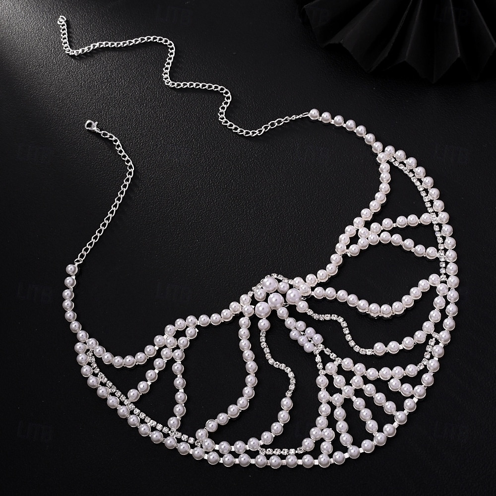 Mascarilla facial de cristal de perla de lujo para mujer, elegante accesorio de disfraz para bailes de máscaras y fiestas de Halloween. 2026 - $29.99 –P4