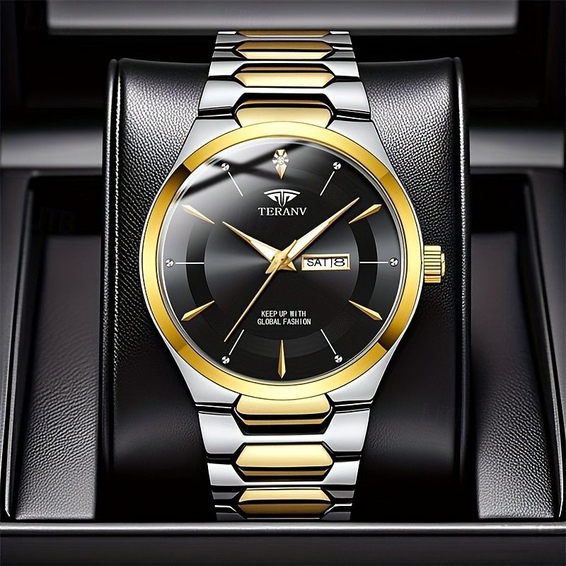 un nuovo orologio da uomo originale in stile business px7 orologio al quarzo luminescente resistente all'acqua con indicazione di data e giorno alla moda casual e versatile regalo ideale per la vita e del 2025 a $17.99 –P2