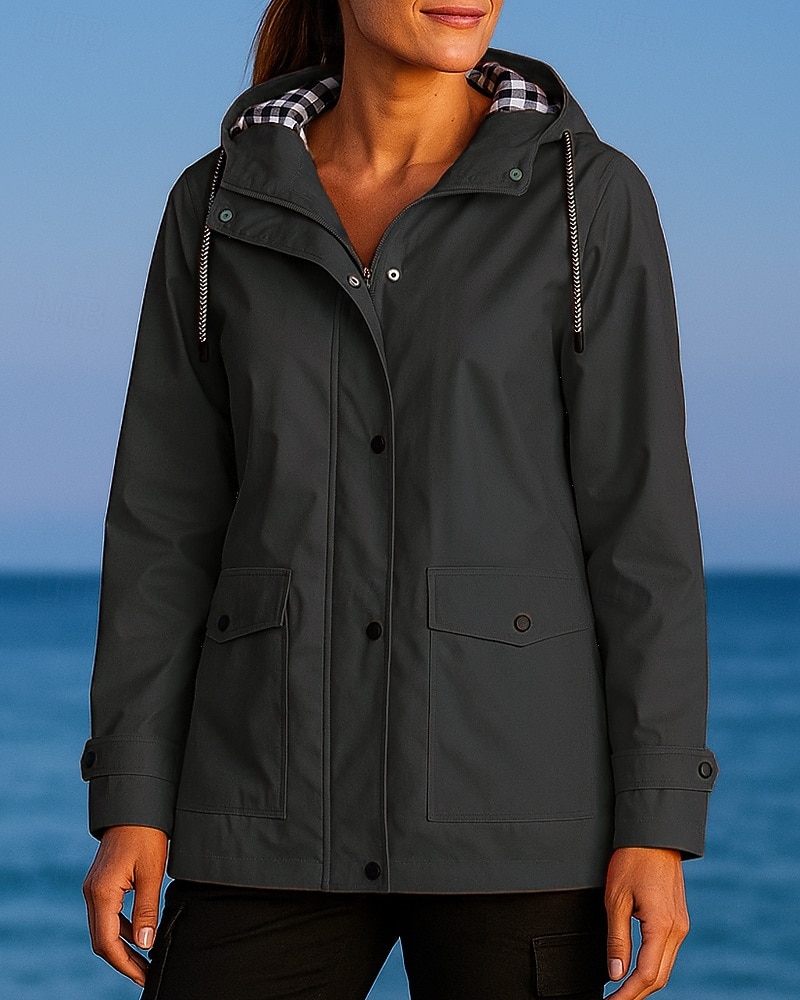 Новогодняя тематика Жен. Ветровка Куртка для активного отдыха Куртка для туризма и прогулок На открытом воздухе Водонепроницаемость С защитой от ветра Быстровысыхающий Легкость 2025 - $39.99 –P6