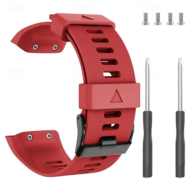 2026年 時計バンド のために ガーミン Forerunner 35/30 シリコーン 置換 ストラップ 取り外しツール付き 女性 男性 スポーツバンド モダンバックル リストバンド  コレクション – $14.99 –P2