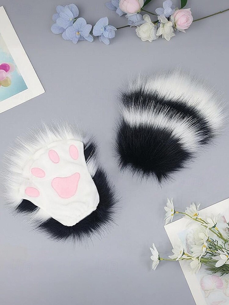 Mănuși de Halloween pentru femei cu gheare de pluș pentru costume de Halloween – accesorii pentru petreceri, cosplay și evenimente tematice 2026 - $18.99 –P2