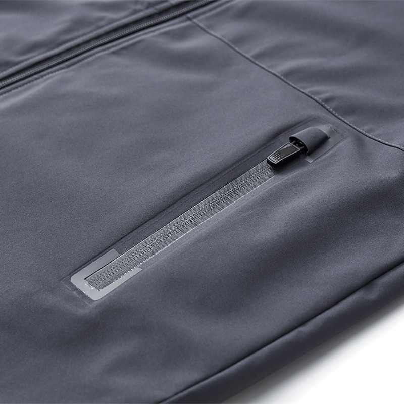 Hombre Chaqueta al aire libre Impermeable Chaqueta para senderismo Diario Senderismo Resistente al Viento A Prueba de Lluvia Bolsillo Otoño Invierno Plano Moda Clásico Escote Chino Regular Negro 2026 - $57.99 –P7