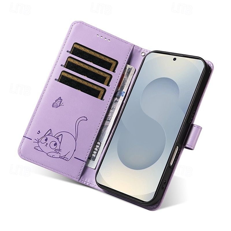 telefon Carcasă Pro Google Pixel 10 Pro XL Pixel 9 Pro XL Pixel 8 Pro Pixel 7 Pro Pouzdro na peněženku Ochrana celého těla s Lanyardem Nárazuvzdorné Kočka Retro PU kůže 2025 - $12.99 –P8