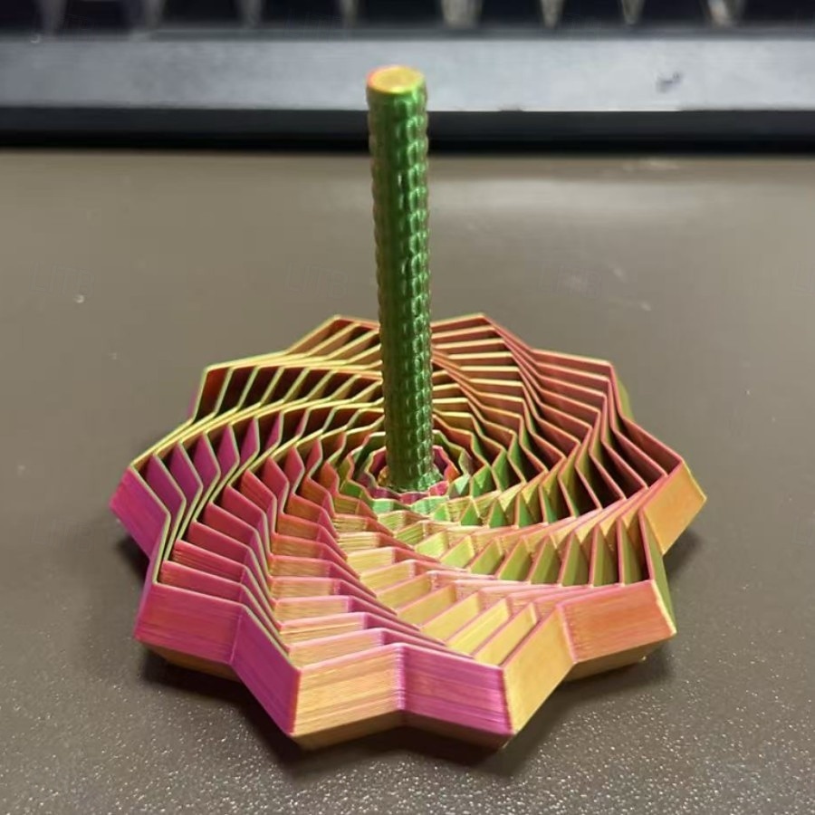 Расширьте сенсорную игрушку-звездочку для снятия стресса в форме шестиугольной звезды с ручкой, напечатанную на 3D-принтере, спиралевидный дизайн в виде сот для концентрации и снятия беспокойства. 2026 - $13.99 –P16