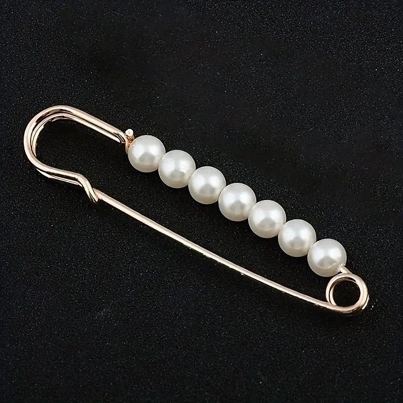 4 broșe din perle artificiale – ace de siguranță pentru eșarfă, hijab, șal și pulover pentru femei, set elegant de accesorii de modă 2025 - $7.99 –P7