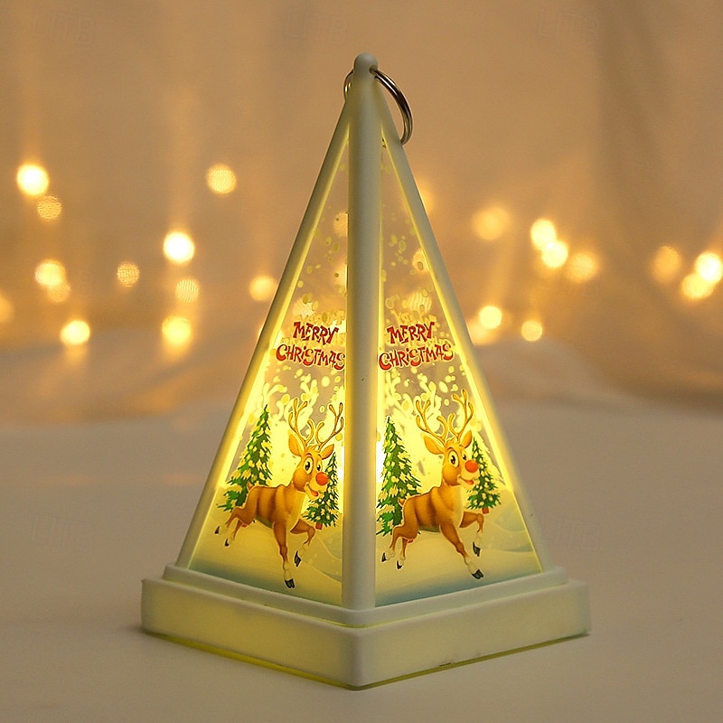 1 Pc 17 * 9.5CM Christmas LED electronic candle light, hand-held lantern pendant light, indoor and outdoor gathering table decoration light, small night light, AAA battery 2025 - CAD $6.99 –P3