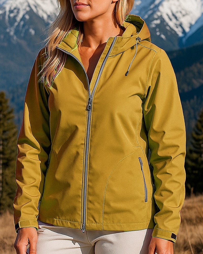 Dames Windjack Softshell jas Wandeljack Buiten waterdicht Winddicht Wandeloutfits Wandelkleding Lente Herfst Kleding Bovenlichaam Vissen Kamperen / wandelen / grotten verkennen Hardlopen Effen Kleur 2026 - $36.99 –P10