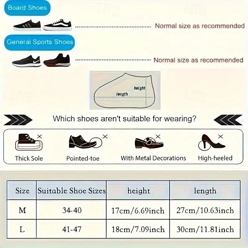 3 pary wielokrotnego użytku, wodoodpornych ochraniaczy na buty – antypoślizgowe silikonowe ochraniacze na buty dla mężczyzn i kobiet, trwałe, elastyczne &łatwe do czyszczenia 2026 - $11.99 –P9