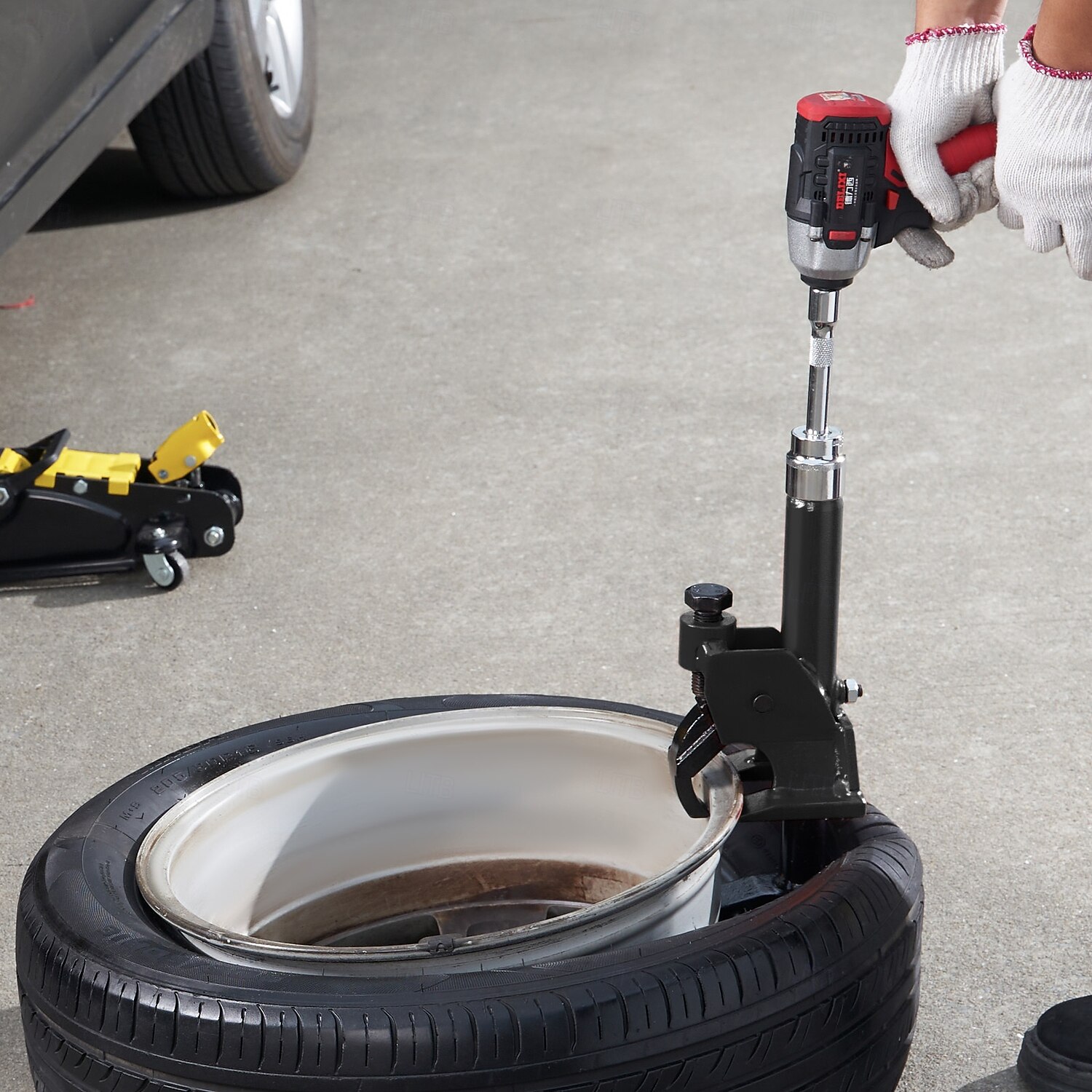 כלי ידני למניעת צמיגים עמיד, מתאים לצמיגים בגודל 38"-42" - שבירה קלה של צמיגי הצמיג, מבנה פלדה עמיד, אידיאלי לטרקטורונים, UTV, טרקטורים, משאיות, מכוניות - אין צורך בחשמל, כלי צמיגים 2026 - $86.99 –P2